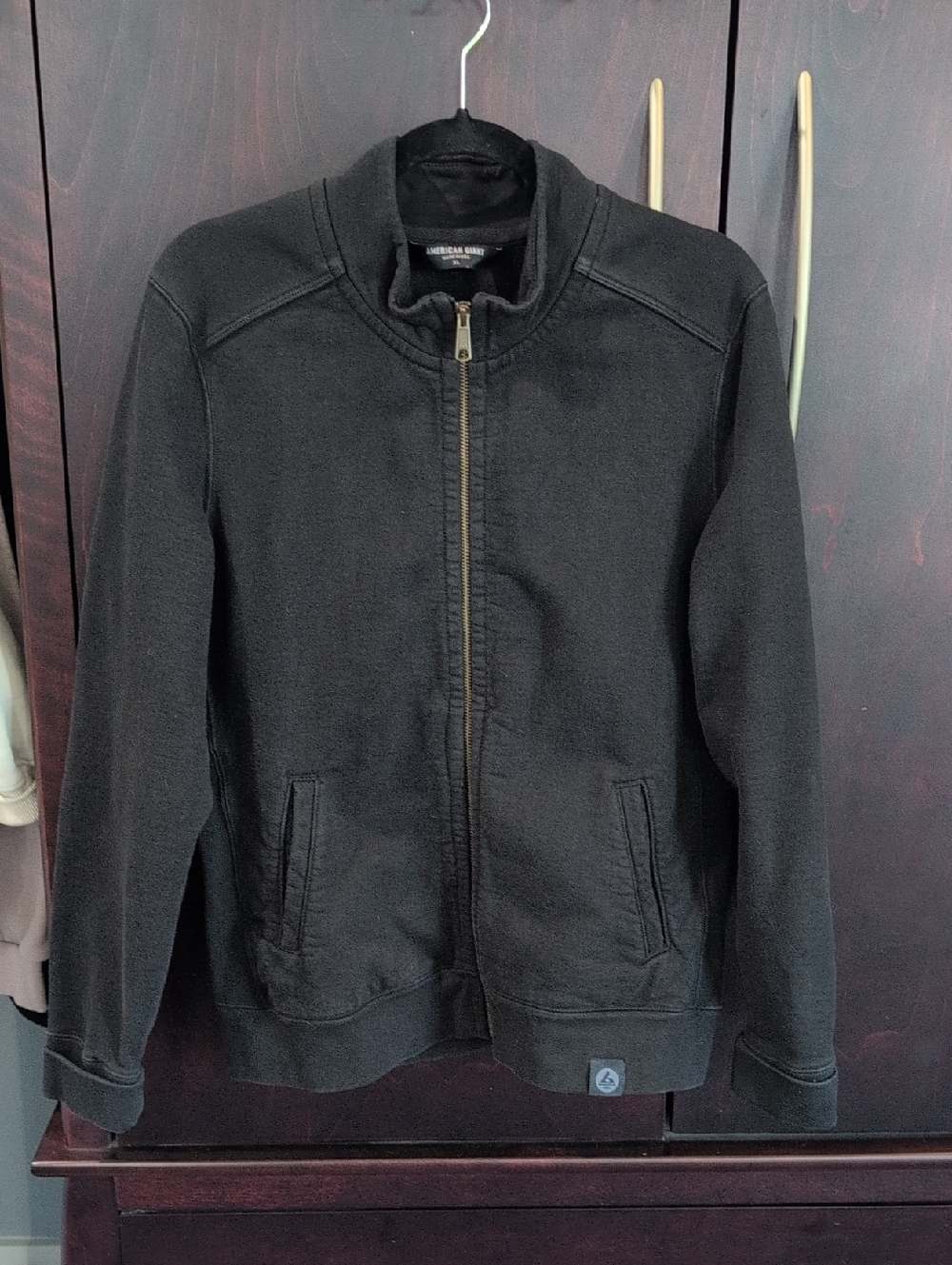 American Giant Black Zip Up XL